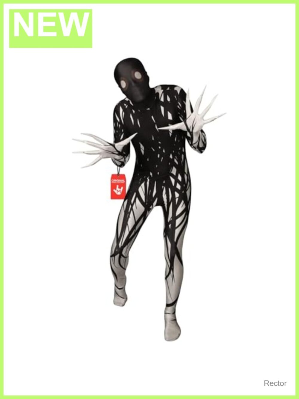 Adult Zalgo Morphsuit Bodysuit Costume Creepy Monster Halloween Outfit
